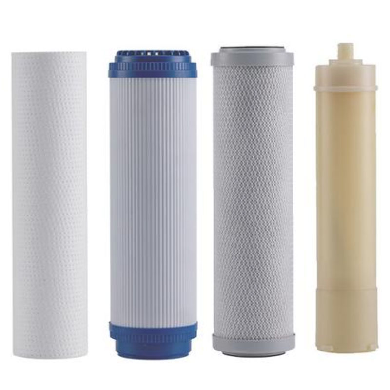 Filterflaske og filterelement PP plastpellets